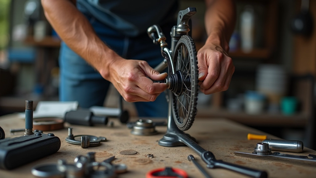 Taller de mantenimiento de bicicleta